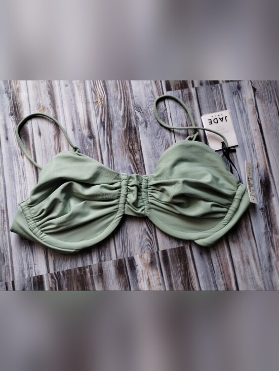 Jade Other - Jade Sage Green Ruched Swim Top